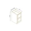Escada Midnight Blue BASE DRAWER PACK CABINET