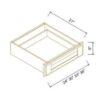 Shaker Jade Green - 2 Door 2 Drawer Base Cabinet