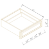 Newtown Origami White - 2 Door 2 Drawer Base Cabinet