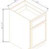 Newtown Origami White TWO DRAWER FILE BASE CABINET