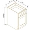 Escada Midnight Blue TWO DRAWER FILE BASE CABINET