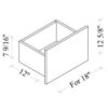Slate Oak Big Drawer Kit With Soft-Close Slides,