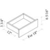Soft White Small Drawer Kit With Soft-Close Slides,