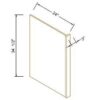 Shaker Jade Green DISHWASHER END PANEL WITH