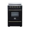Loiano 24 Inch Freestanding Electric Range in Black with Storage Drawer, 2.30 cu. ft. Oven