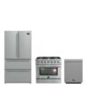 FORNO Premium 3-Piece Kitchen Bundle - Galiano 36" Gas Range