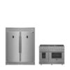 FORNO Premium 2-Piece Kitchen Bundle - Galiano 48" Gas Range