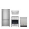 FORNO Premium 4-Piece Kitchen Bundle - 30" Electric Range