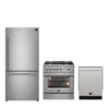 FORNO Premium 3-Piece Kitchen Bundle - 30" Gas Range