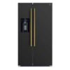 Forno Salerno Espresso 36-Inch Black Side-by-Side Refrigerator