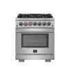 Forno Capriasca 30-Inch Freestanding Dual Fuel Range
