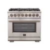 Forno Capriasca 36-Inch Freestanding Dual Fuel Range