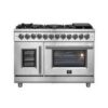 Forno Massimo 48-Inch Freestanding French Door Dual Fuel Range
