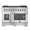 Forno Capriasca 48-Inch Freestanding French Door Gas Range