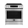 Forno Donatello Espresso 30-Inch Slide-In Stainless Steel Induction Range