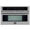 Forno Oliena Espresso Black 30-Inch Built-In Microwave and Convection Oven Combo