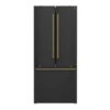 Forno Gallipoli Espresso 30-Inch Black French Door Refrigerator