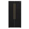 Forno Salerno Espresso 33-Inch Black Side-by-Side Refrigerator