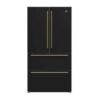 Forno Moena Espresso 36-Inch Black French Door Refrigerator