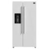 Forno Salerno Espresso 36-Inch White Side-by-Side Refrigerator