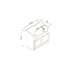 Shaker Gray Natural Interior FARM SINK BASE CABINET (