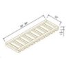 Shaker Gray Finish WALL STEAM GLASS HANGER