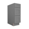 GSH - Grey Shaker Elite Three Drawer Base Cabinet