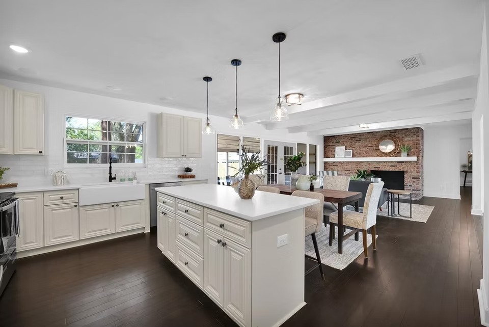 Pearl White kitchen