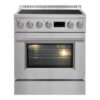 Forno Torino 30 Inch Induction Range, True Convection Oven, Air Fry, Air Sous Vide, Stainless Steel