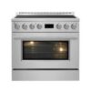 Forno Torino 36 Inch Induction Range, True Convection Oven, Air Fry, Air Sous Vide, Stainless Steel