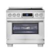 Maximus 36 Inch Induction Range with Air Fryer, Air Sous Vide, True Convection, and Digital Display