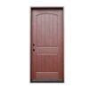 Lily Ann 36" x 80" Mahogany Castleview Prehung Fiberglass Door