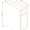Newtown Jade Green BASE CABINET