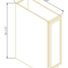 Newtown Origami White BASE TRAY CABINET