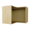 Oak Closet Corner 30"W x 21"H x 15-5/8"D