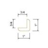 Shaker Gray Finish OUTSIDE CORNER MOLDING (Large)