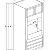 Inset Origami White WALL SINGLE OVEN