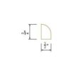 Shaker Gray Finish QUARTER ROUND MOLDING