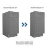 Reduce Base Cabinet with 1 Drawer