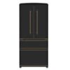 Forno Luigi 33-Inch French Door Refrigerator 18 cu.ft, Black Finish