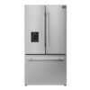 Forno Aosta 36" Stainless Steel French Door Refrigerator, 22.4 cu.ft. Water dispenser & Ice Maker