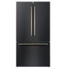 Rivello 36 Inch French Door Refrigerator Black, Water Dispenser, Filtered Ice, Energy Star Certified