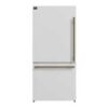 Forno Milano Espresso 31-Inch White French Door Refrigerator