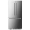 Forno Rivestito 36 Inch French Door Refrigerator Stainless Steel, Energy Star Certified, Fast Freeze