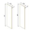 Belmont White REFRIGERATOR END PANEL