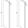 Inset Origami White REFRIGERATOR END PANEL