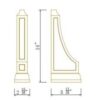 Newtown Origami White WOOD CORBEL