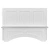 Shaker White Elite Square Hood 42" with Fan and Liner