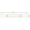 Newtown Origami White DECORATIVE LEG