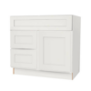 SWM - Shaker Off-White Vanity Sink Base Drawer Left Cabinet